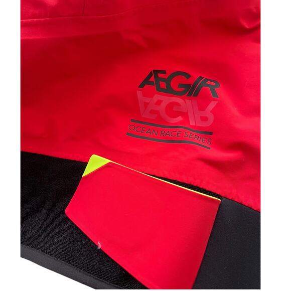 Men's L Ægir Race Light Smock 2.0 Helly Hansen Tech Professional Sailing | RED - Picture 9 of 16